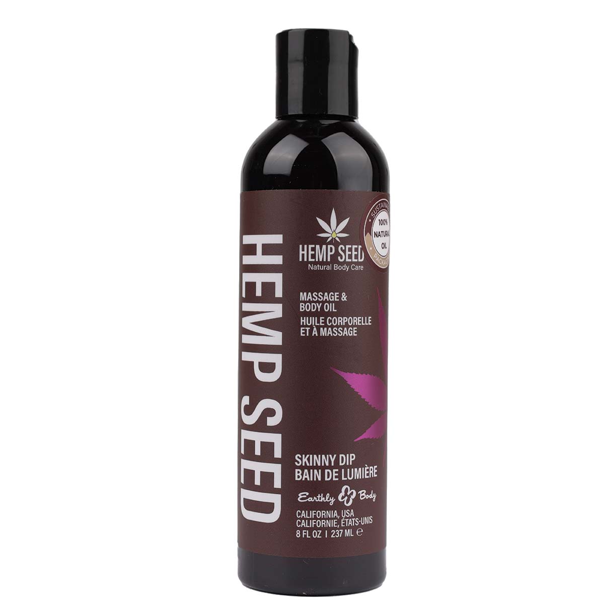 Hemp Seed Massage Oil Skinny Dip Scent image 2