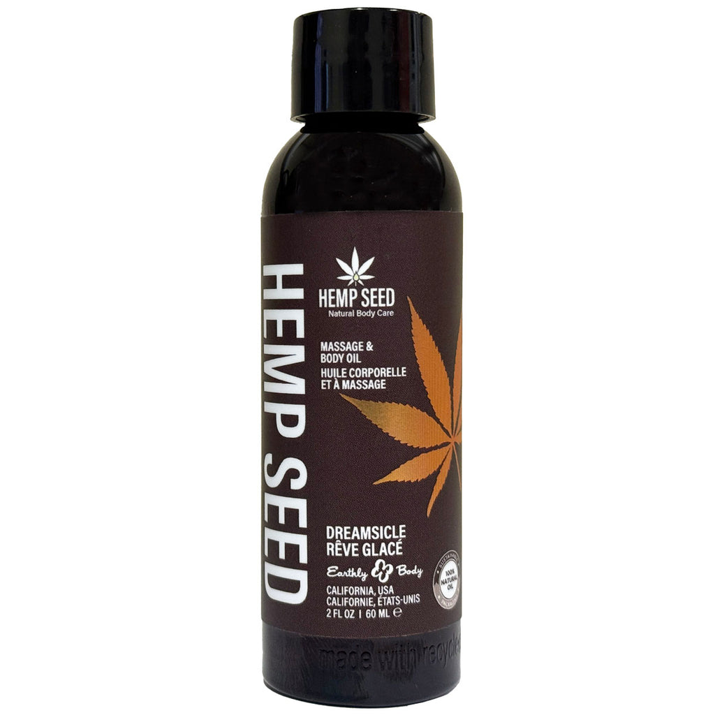 Hemp Seed Massage Oil Dreamsicle Scent image 1