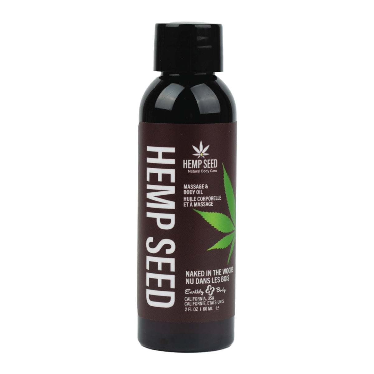 Hemp Seed Massage Oil Naked in the Woods Scent image 0