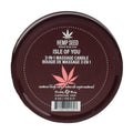 Hemp Seed 3-in-1 Massage Candle (6 oz, Isle of You Scent) image 0
