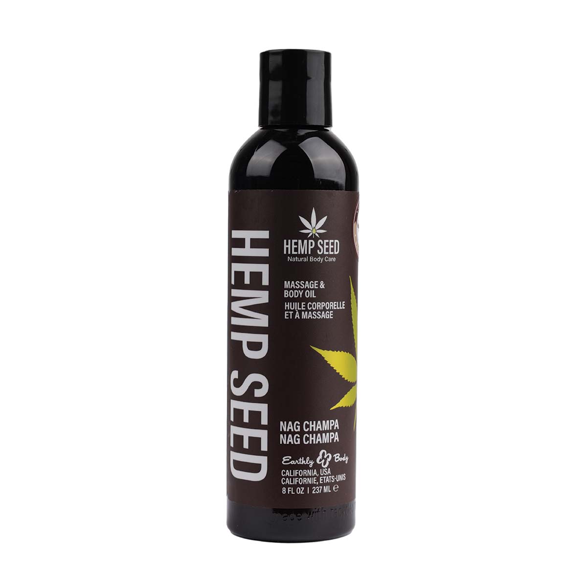Hemp Seed Massage Oil Nag Champa Scent image 1