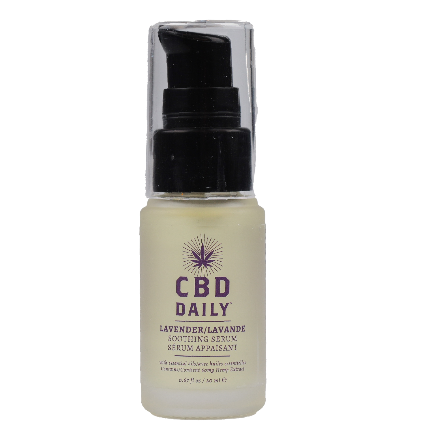 CBD daily Lavender serum-front view