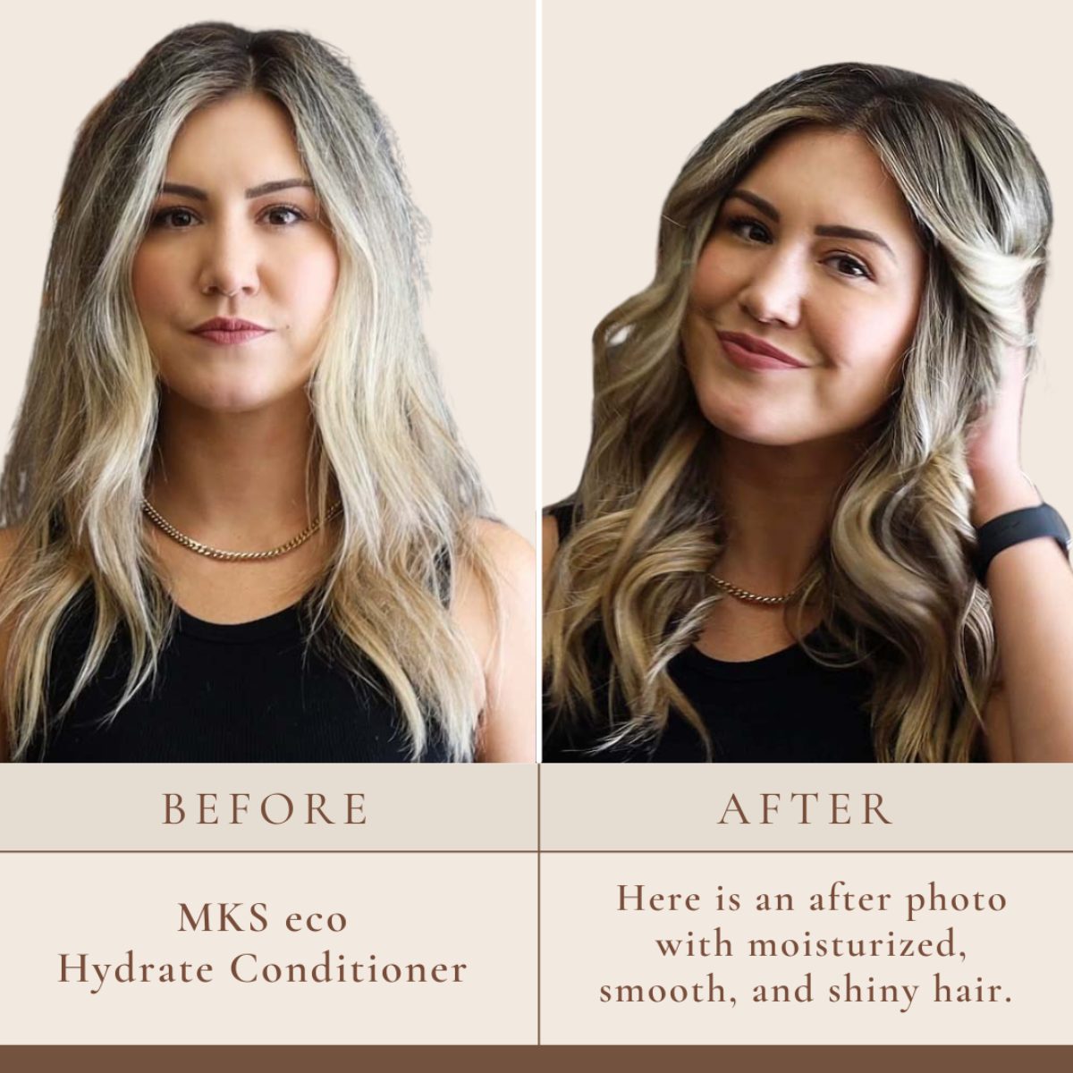 MKS eco Hydrate Conditioner Before After