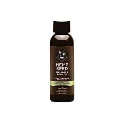 Hemp Seed Massage & Body Oil 2 oz | Cucumber Melon Scent | Shop Earthly Body