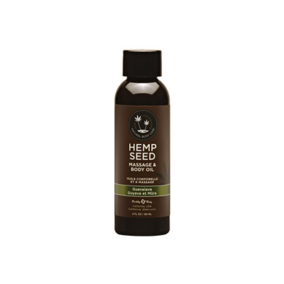 Hemp Seed Massage Oil 2oz | Guavalava Scent | Shop Earthly Body