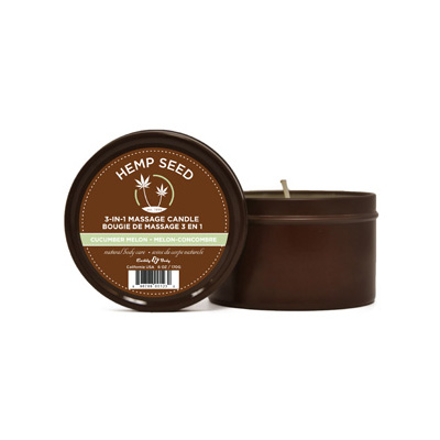 Hemp Seed 3-1 Massage Candle | Cucumber Melon Scent | Shop Earthly Body