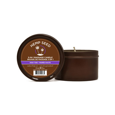 Hemp Seed 3-1 Massage Candle | High Tide Scent | Shop Earthly Body