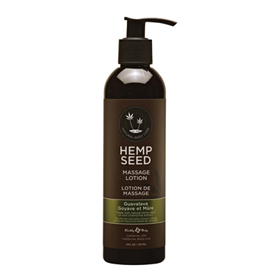 Hemp Seed Massage Lotion 8oz | Guavalava Scent | Shop Earthly Body