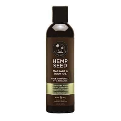 Hemp Seed Massage Oil 8oz | Cucumber Melon Scent | Shop Earthly Body