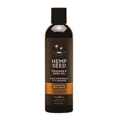 Hemp Seed Massage Oil 8oz | Dreamsicle Scent | Shop Earthly Body