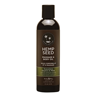 Hemp Seed Massage Oil 8oz | Guavalava Scent | Shop Earthly Body
