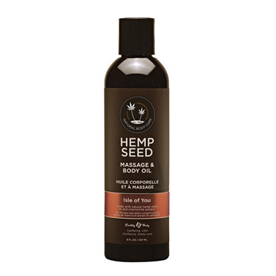 Hemp Seed Massage Oil 8oz | Isle Of You Scent | Shop Earthly Body