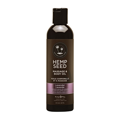 Hemp Seed Massage Oil 8oz | Lavender Scent | Shop Earthly Body