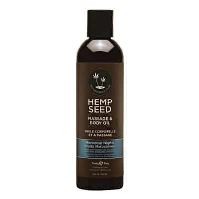 Hemp Seed Massage Oil 8oz | Moroccan Nights Scent | Shop Earthly Body