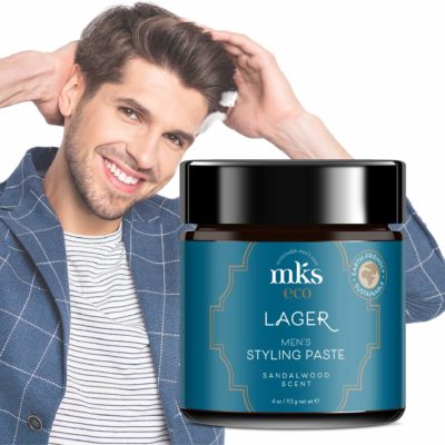 MKS eco Lager Men's Styling Paste with Model