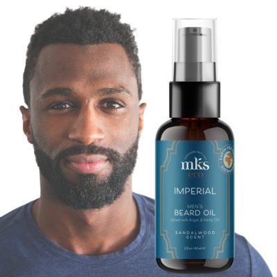 MKS eco for Men Beard Oil with Model