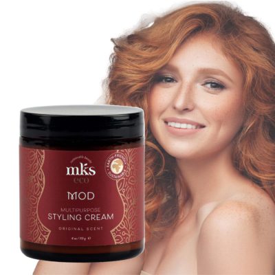 MKS eco Mod Styling Cream with Model