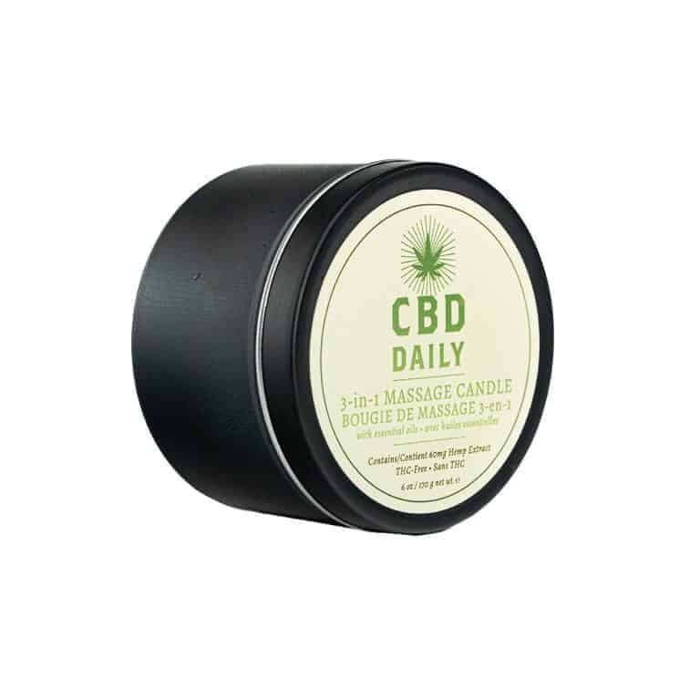 CBD Daily Massage Candle (6 oz, Original Mint) | Shop Earthly Body