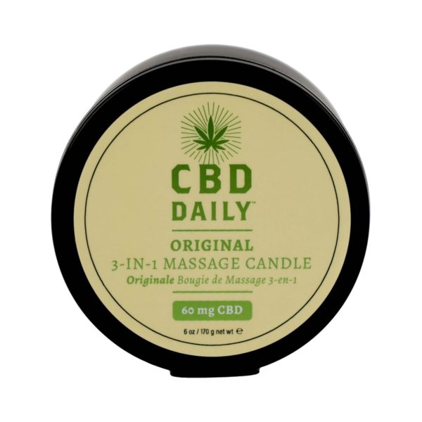 CBD Daily 3-in-1 Candle Classic Mint Front View HD