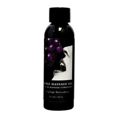 Hemp Seed Edible Massage Oil 2oz | Grape Flavor | Hemp Seed By Night | Shop Earthly Body