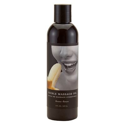 Hemp Seed Edible Massage Oil 8oz | Banana Flavor | Hemp Seed By Night | Shop Earthly Body