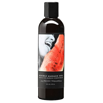 Hemp Seed Edible Massage Oil 8oz | Watermelon Flavor | Hemp Seed By Night | Shop Earthly Body