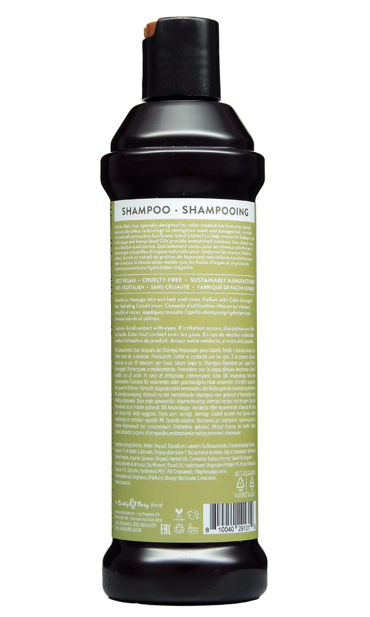 MKS eco Color Care Shampoo 10 oz Back