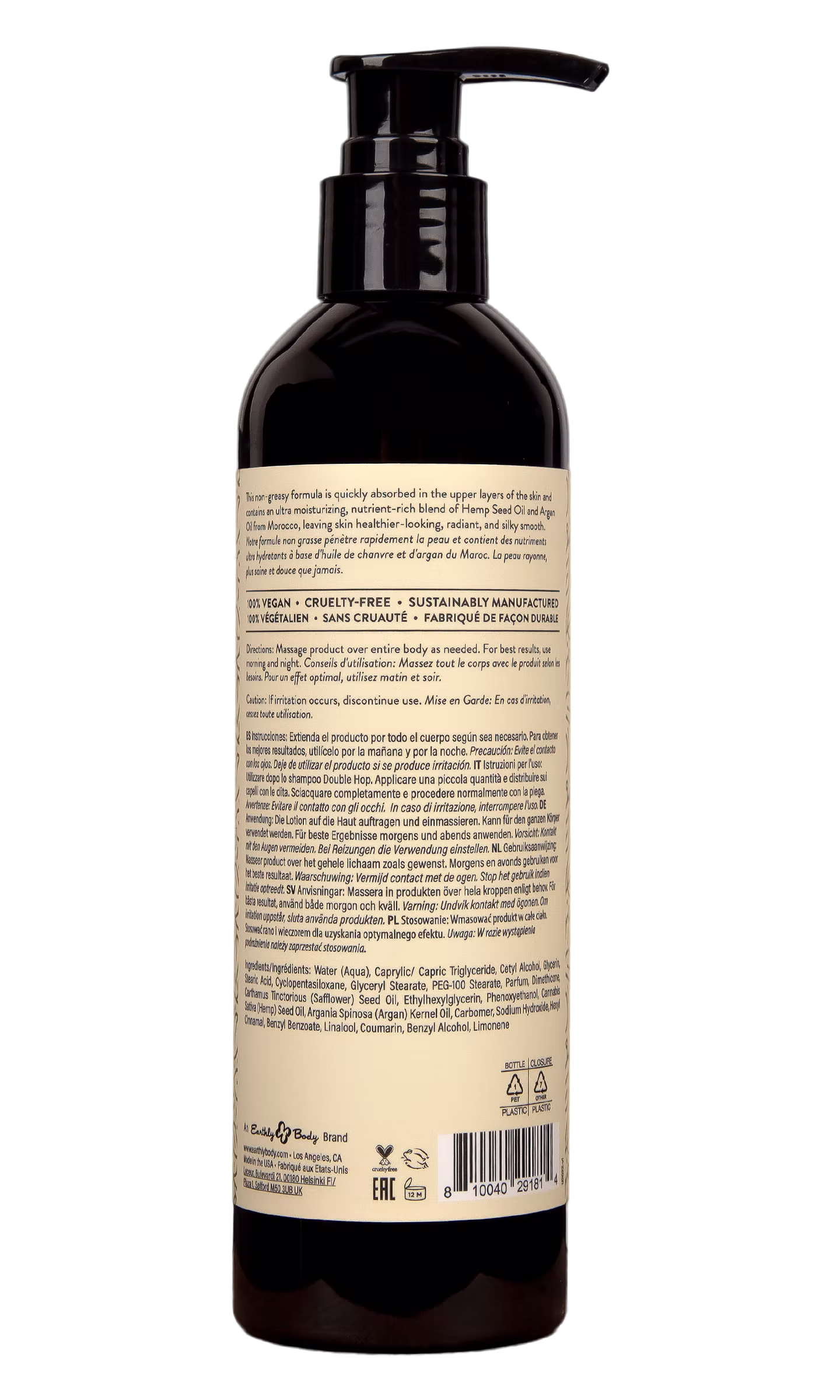 MKS eco Velvet Lotion Back