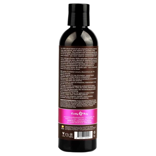 MKS eco Massage Oil Skinny Dip Back Label 2