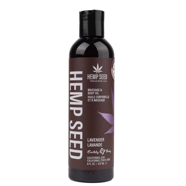 Hemp Seed Massage Oil Lavender 8 oz