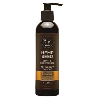 Buy Natural Hemp Seed Oil Shower Gel | Hemp Seed Body Care | Dreamsicle Tangerine Plum Scent | 8 oz