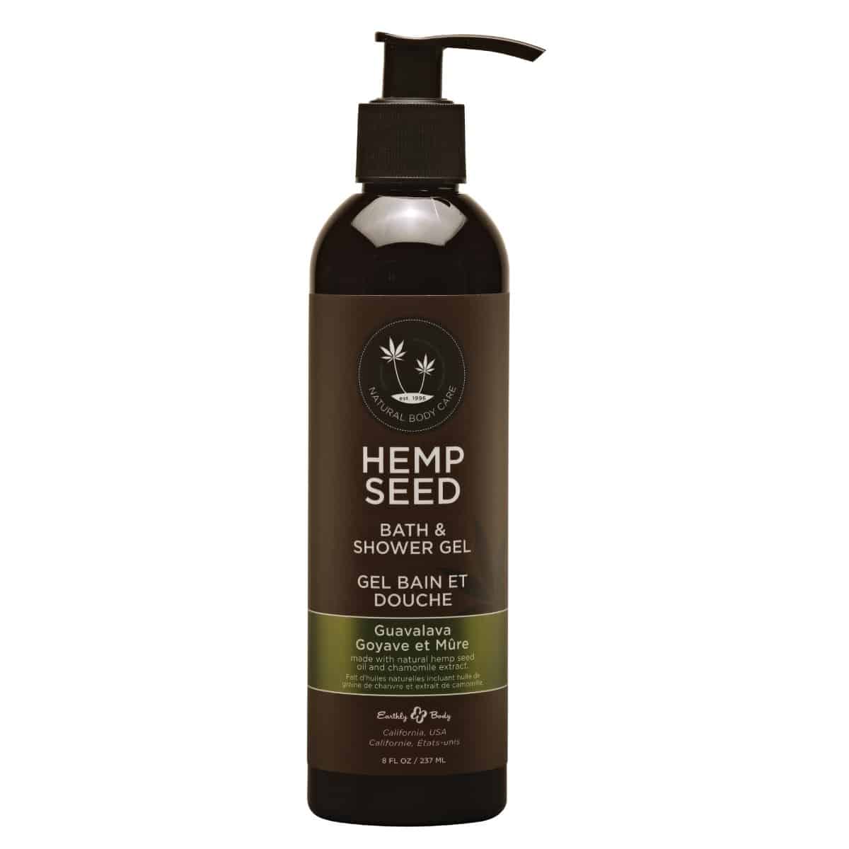Hemp Seed Shower Gel 8 oz Guavalava Scent | Shop Hemp Seed Oil | Buy Hemp Seed Natural Shower Gel Online