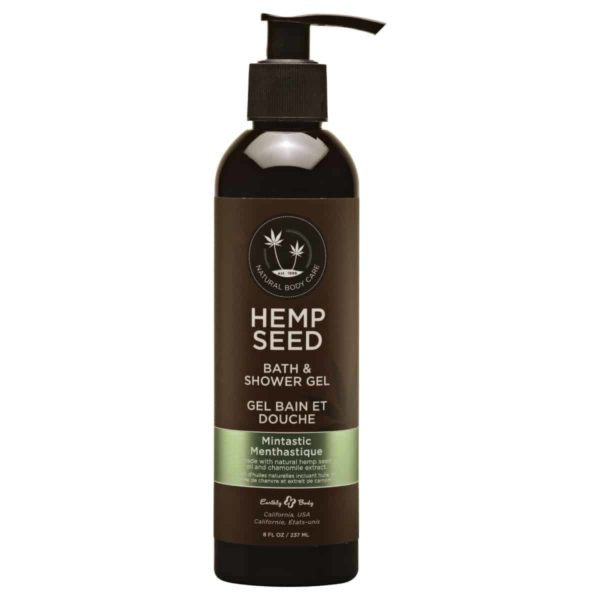 Natural Hemp Seed Oil Shower Gel | 8 oz | Hemp Seed Body Care | Mintastic Scent