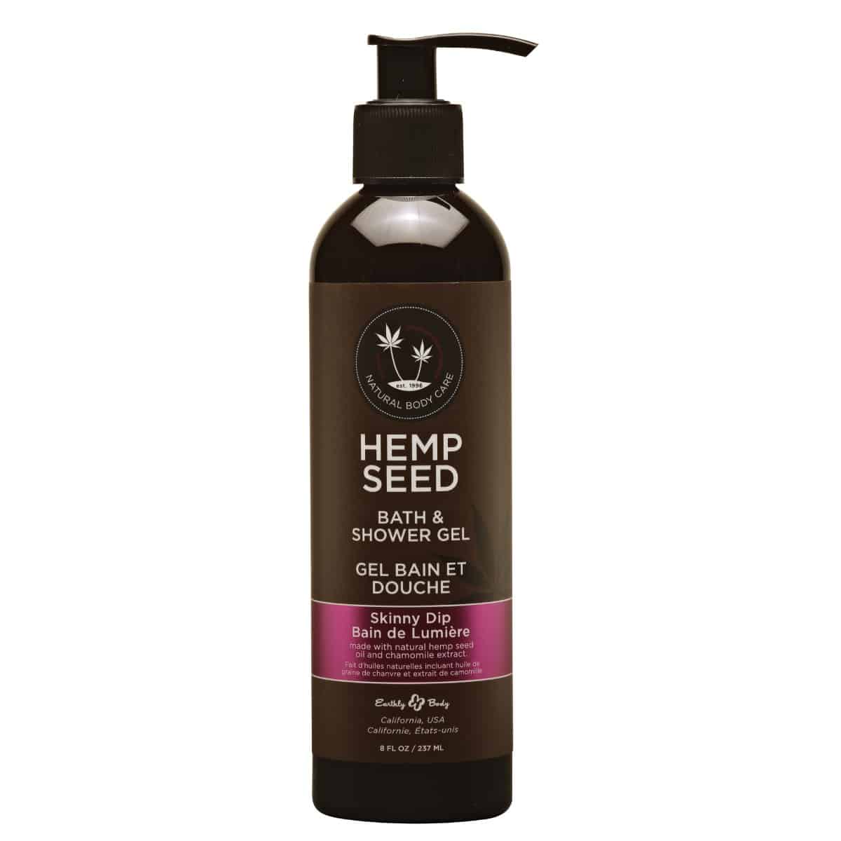 Hemp Seed Shower Gel | 8 oz | Skinny Dip Scent | Shop Hemp Seed Shower Gel Online | Hemp Seed Body Care