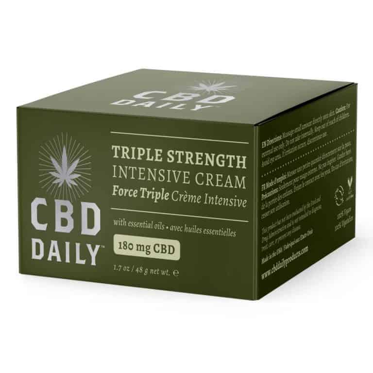 CBD Daily Intensive Cream Triple Strength Original Mint Shop Earthly Body
