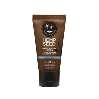 Hemp Seed Hand & Body Lotion 1 oz | Moroccan Nights Scent | Shop Earthly Body