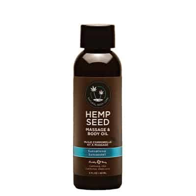 Hemp Seed Massage Oil | Sunsational 2oz | Shop Earthly Body
