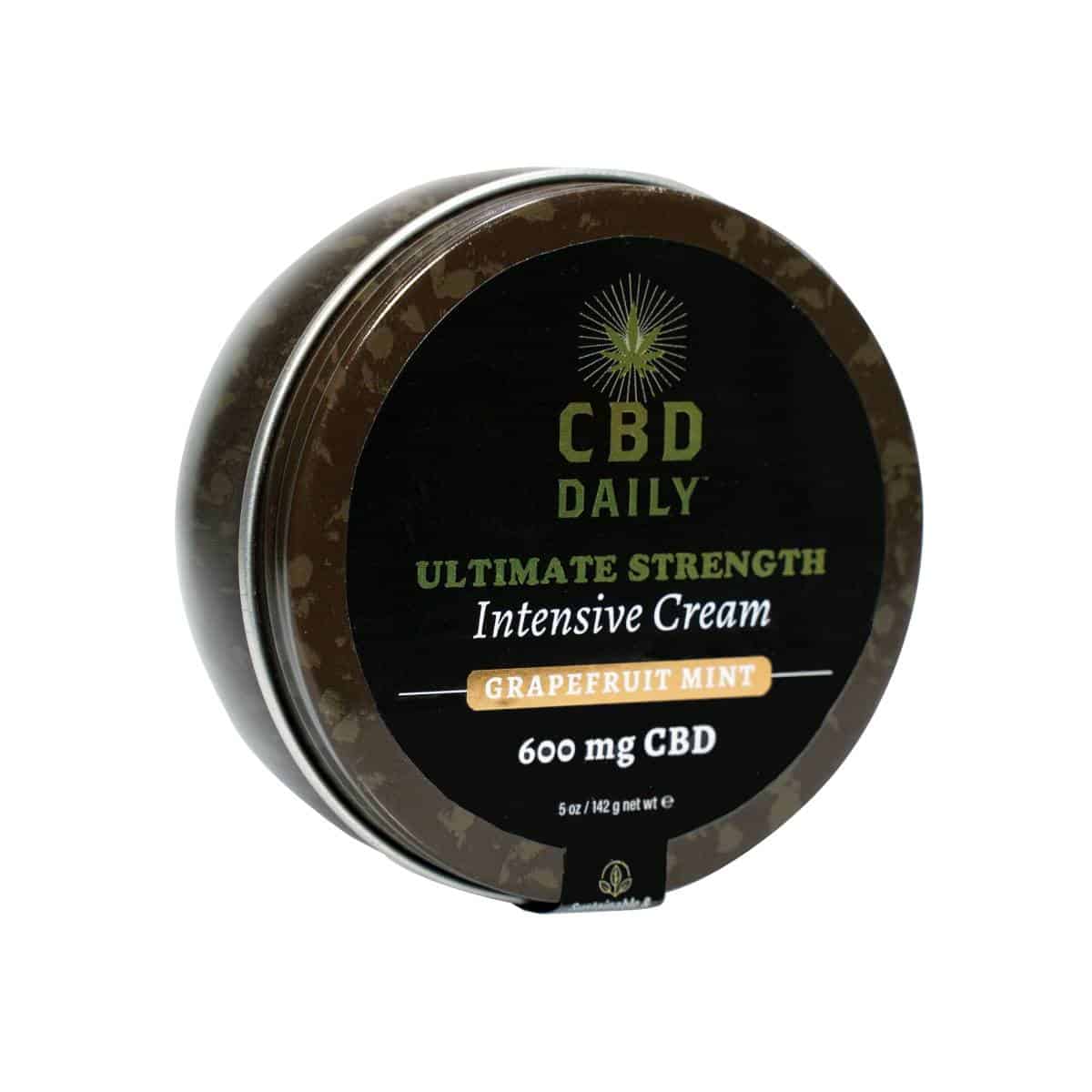 CBD Daily Ultimate Intensive Cream - 5 oz - Grapefruit - closed