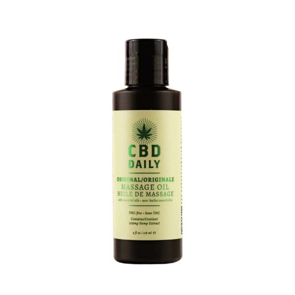 CBD Daily CBD Massage Oil 4 oz Original Mint