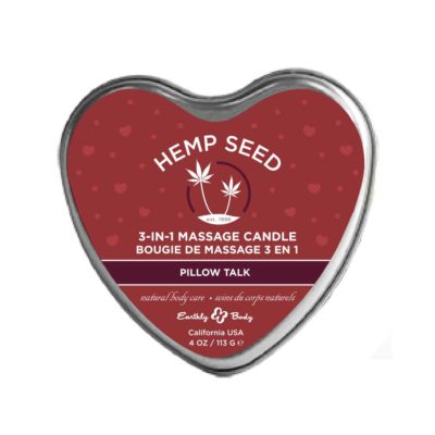 Hemp Seed Valentine's Day Massage Candle Pillow Talk