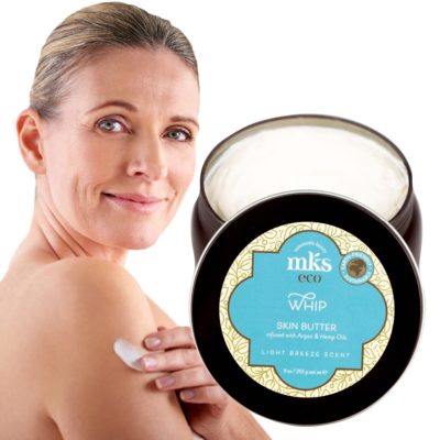 MKS eco Whip Skin Butter with Model Light Breeze
