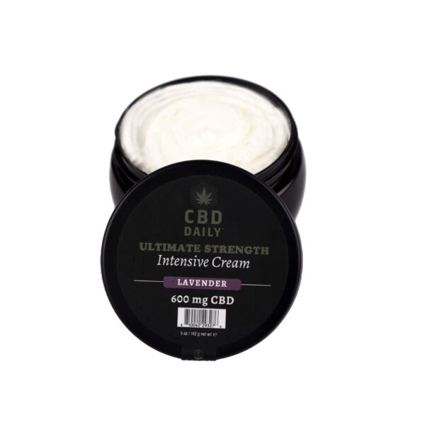 CBD Ultimate Intensive Cream Lavender New Packaging Open Jar