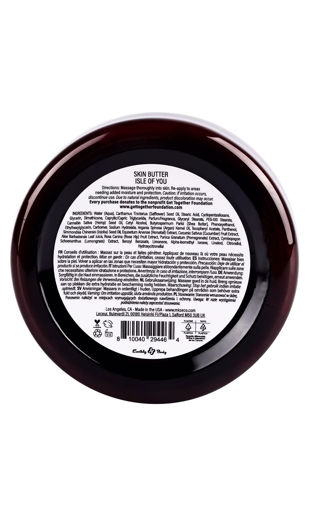 MKS eco Whip Skin Butter Back