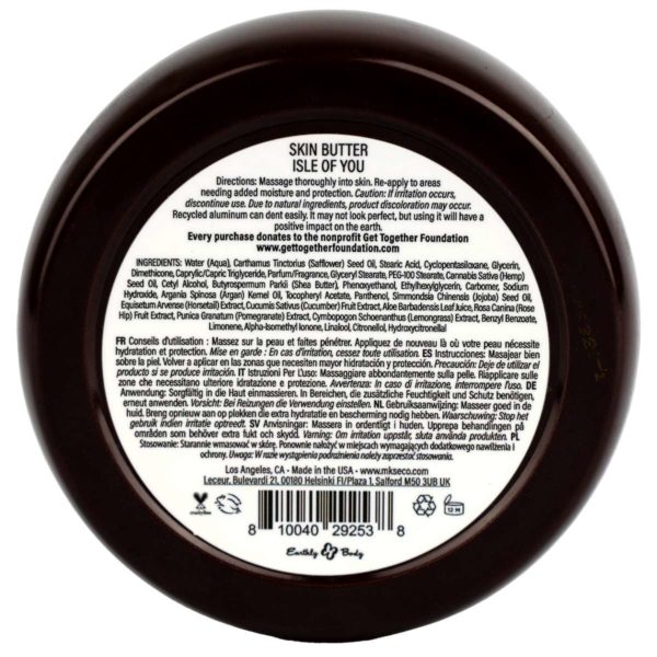 MKS eco Whip Skin Butter Isle of You Back Label HD