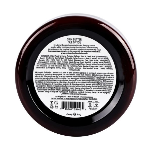 MKS eco Whip Skin Butter Isle of You Back Label