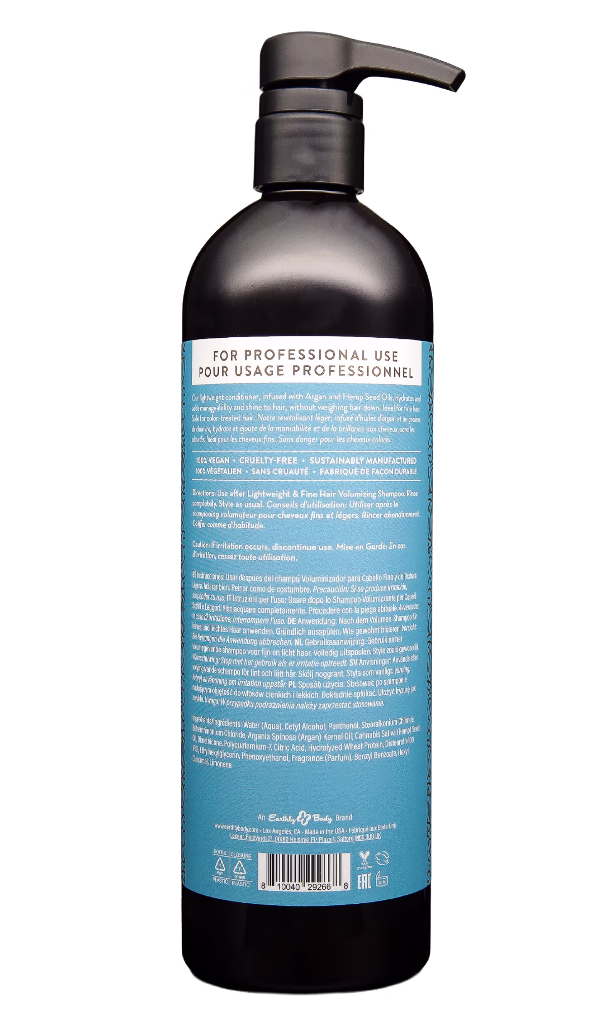 MKS eco Conditioner Fine Hair 25 oz Back