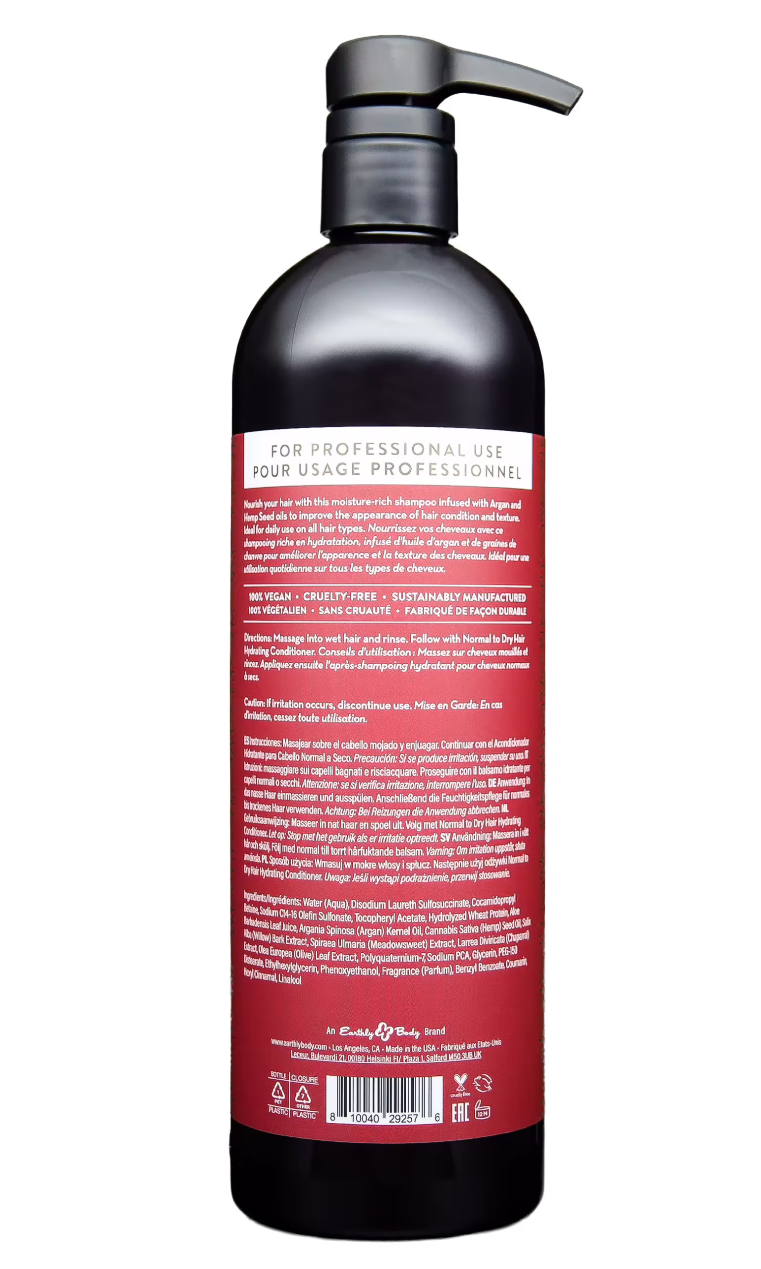 MKS eco Shampoo 25 oz Original Back
