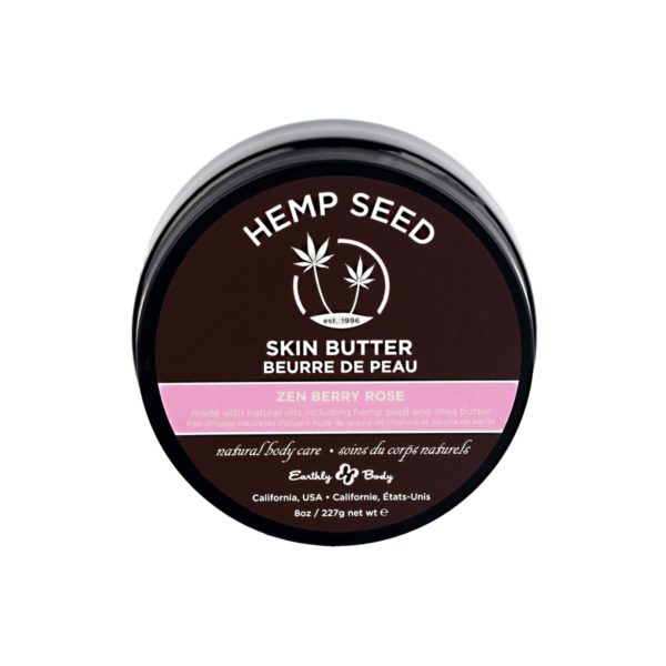 Hemp Seed Massage Candle Zen Berry Rose Front View