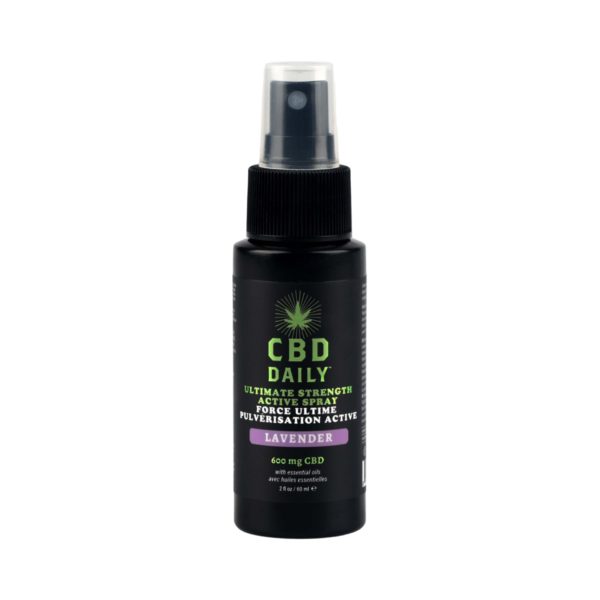 CBD Daily Active Spray Ultimate Strength Spray Front View HD