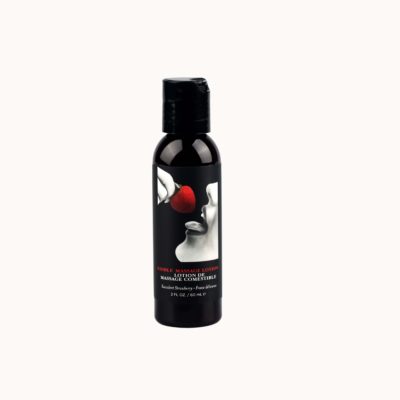 Edible Massage Lotion Strawberry 2 oz Front View